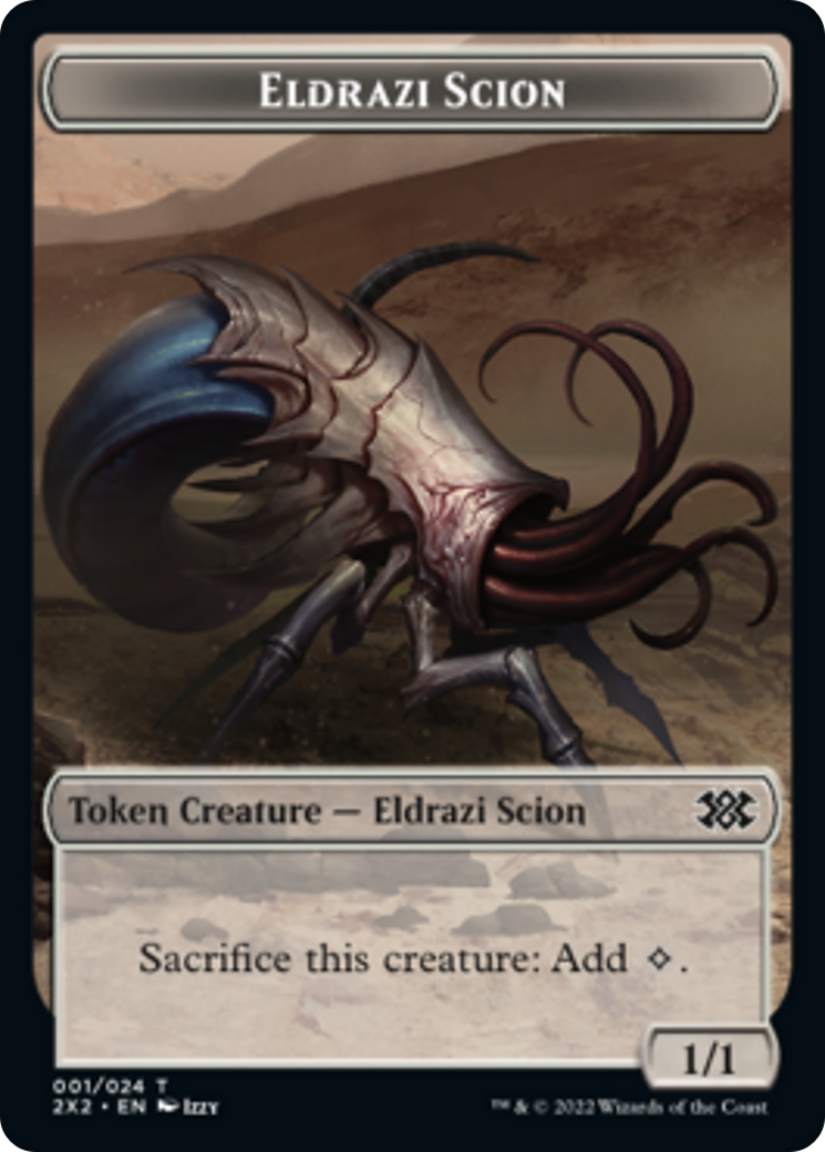 Cat Dragon // Eldrazi Scion Double-sided Token [Double Masters 2022 Tokens] | Exor Games Summserside