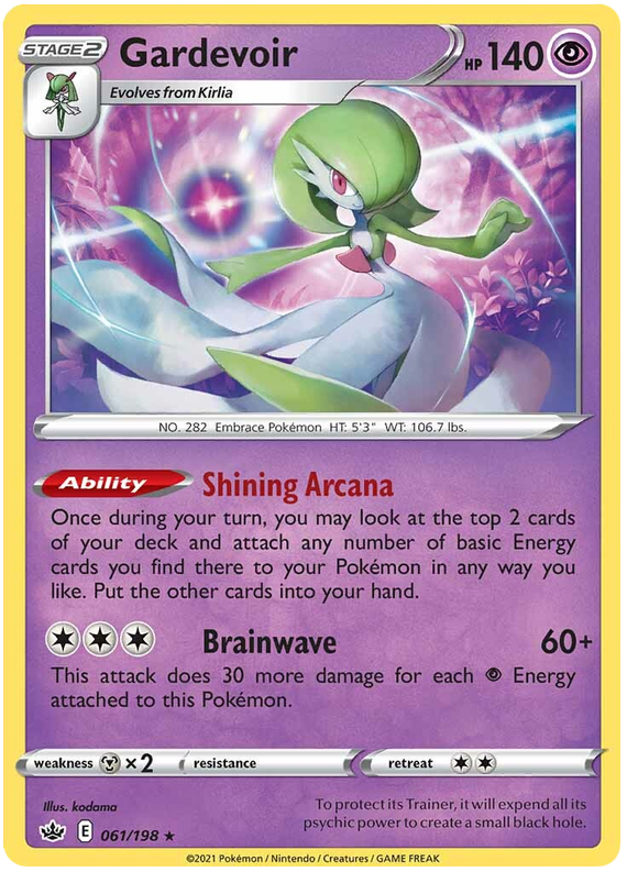 Gardevoir (061/198) (Theme Deck Exclusive) [Sword & Shield: Chilling Reign] | Exor Games Summserside