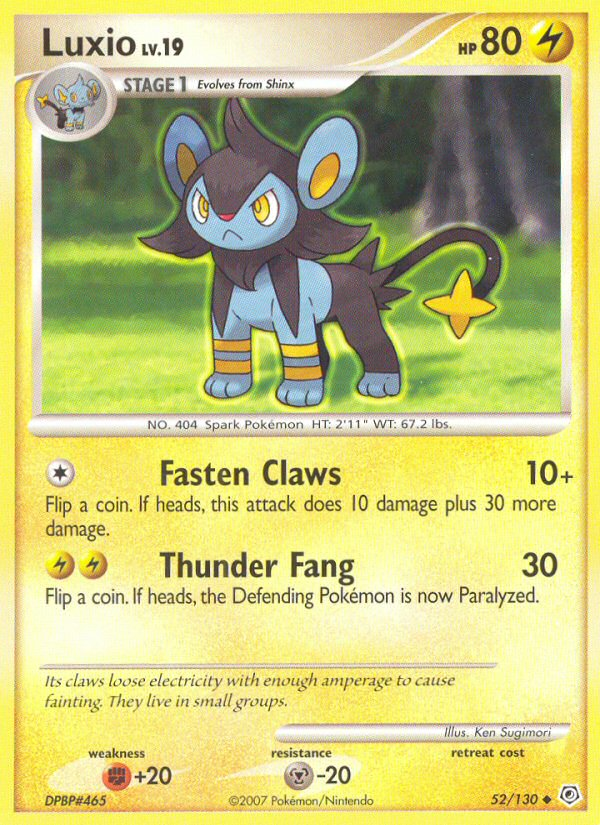 Luxio (52/130) [Diamond & Pearl: Base Set] | Exor Games Summserside