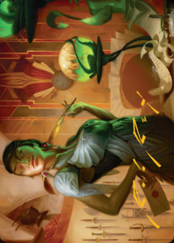 Mari, the Killing Quill Art Card (Gold-Stamped Signature) [Streets of New Capenna Art Series] | Exor Games Summserside