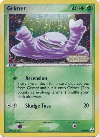 Grimer (54/92) (Stamped) [EX: Legend Maker] | Exor Games Summserside