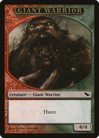 Giant Warrior Token (Red/Green) [Shadowmoor Tokens] | Exor Games Summserside