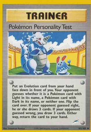 Pokemon Personality Test (102/105) [Neo Destiny Unlimited] | Exor Games Summserside