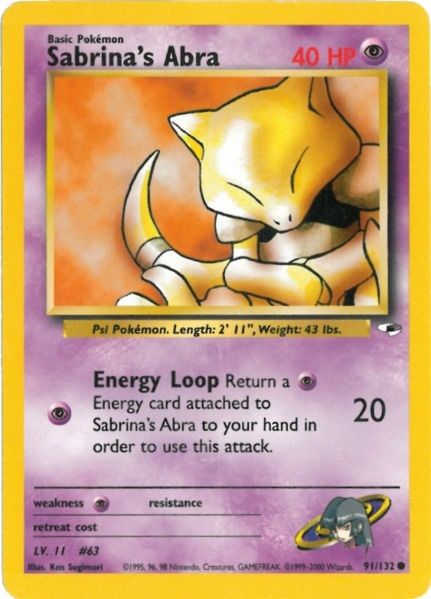 Sabrina's Abra (91/132) [Gym Heroes Unlimited] | Exor Games Summserside
