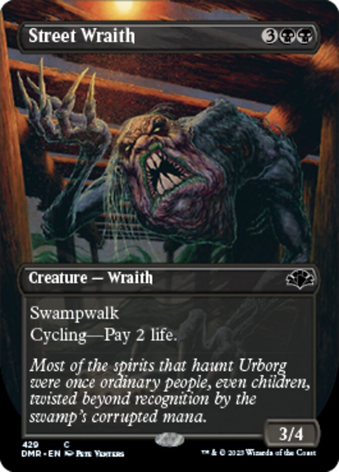 Street Wraith (Borderless Alternate Art) [Dominaria Remastered] | Exor Games Summserside