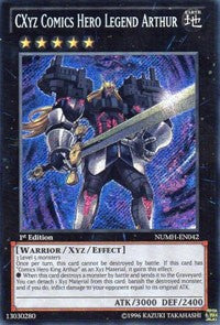 CXyz Comics Hero Legend Arthur [NUMH-EN042] Secret Rare | Exor Games Summserside