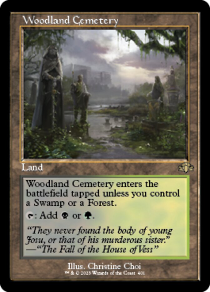 Woodland Cemetery (Retro) [Dominaria Remastered] | Exor Games Summserside