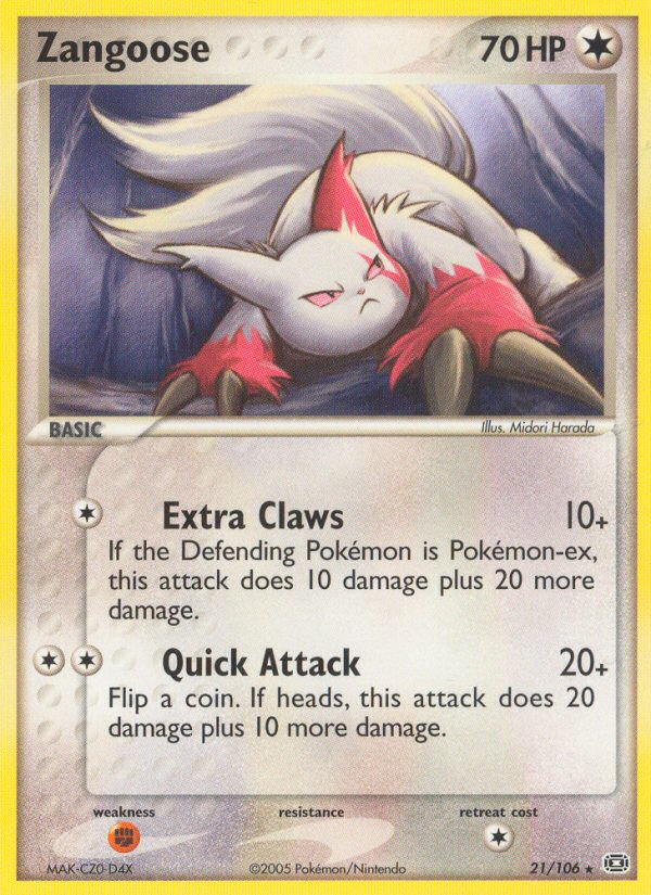 Zangoose (21/106) [EX: Emerald] | Exor Games Summserside