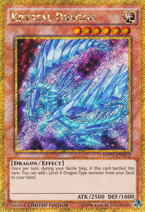 Krystal Dragon [MVP1-ENGV2] Gold Secret Rare | Exor Games Summserside