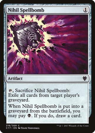 Nihil Spellbomb [Commander 2017] | Exor Games Summserside