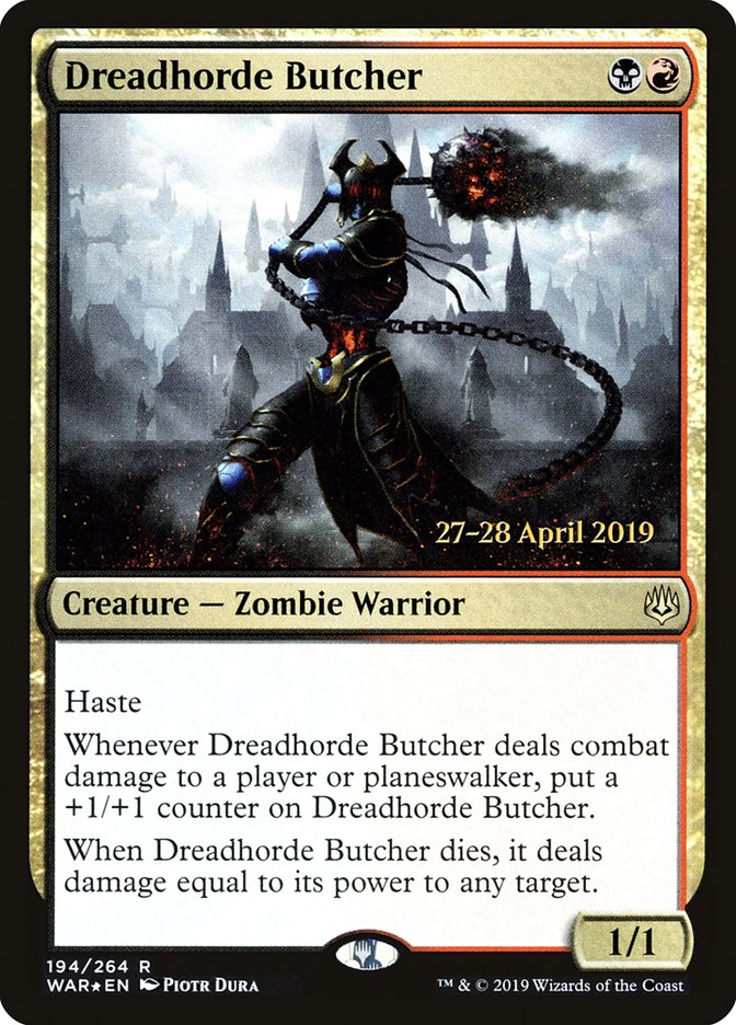 Dreadhorde Butcher  [War of the Spark Prerelease Promos] | Exor Games Summserside