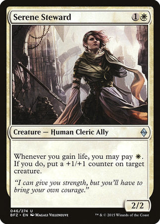 Serene Steward [Battle for Zendikar] | Exor Games Summserside