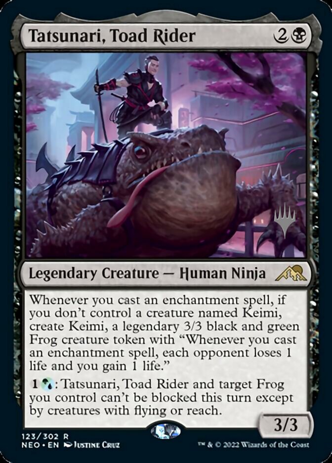 Tatsunari, Toad Rider (Promo Pack) [Kamigawa: Neon Dynasty Promos] | Exor Games Summserside