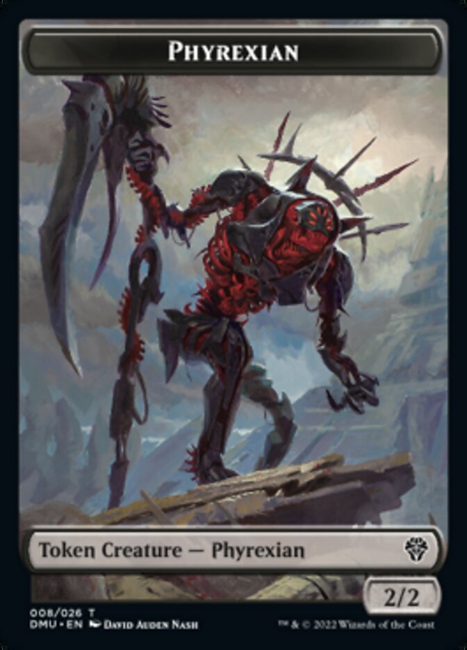 Phyrexian // Knight Double-sided Token [Dominaria United Tokens] | Exor Games Summserside