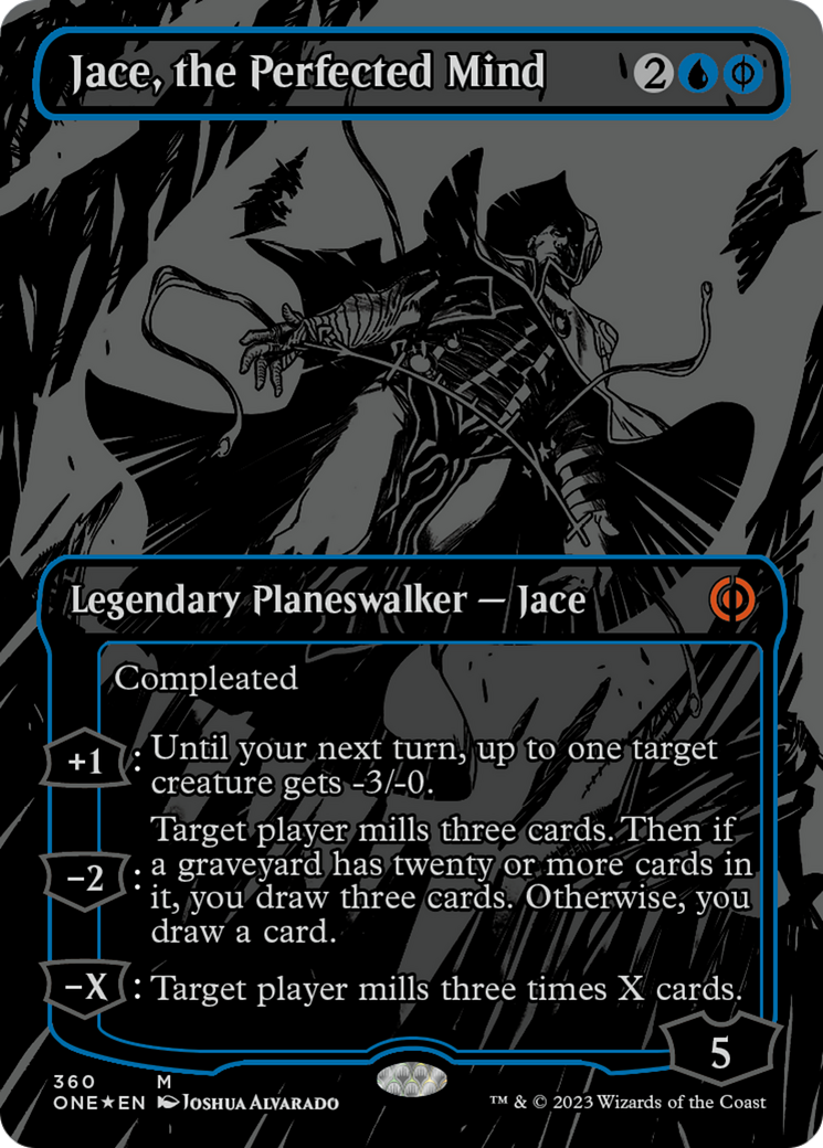 Jace, the Perfected Mind (Oil Slick Raised Foil) [Phyrexia: All Will Be One] | Exor Games Summserside