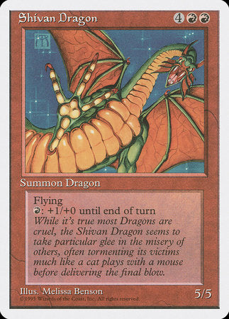 Shivan Dragon [Fourth Edition] | Exor Games Summserside