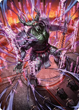 Hidetsugu, Devouring Chaos Art Card [Kamigawa: Neon Dynasty Art Series] | Exor Games Summserside