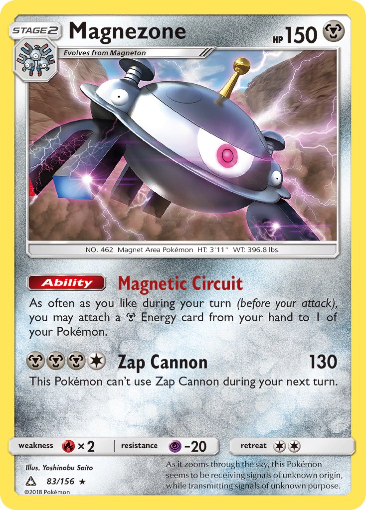 Magnezone (83/156) (Prerelease Kit Exclusive) (Theme Deck Exclusive) [Sun & Moon: Ultra Prism] | Exor Games Summserside