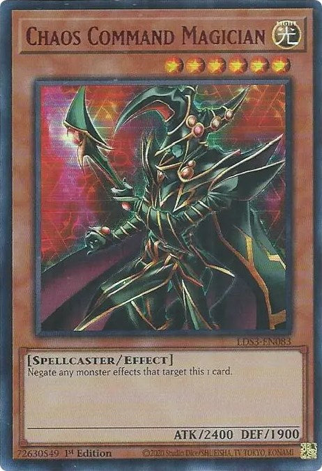 Chaos Command Magician (Red) [LDS3-EN083] Ultra Rare | Exor Games Summserside