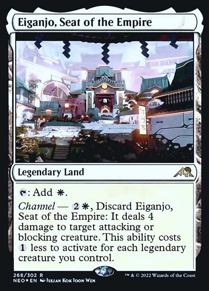 Eiganjo, Seat of the Empire [Kamigawa: Neon Dynasty Prerelease Promos] | Exor Games Summserside