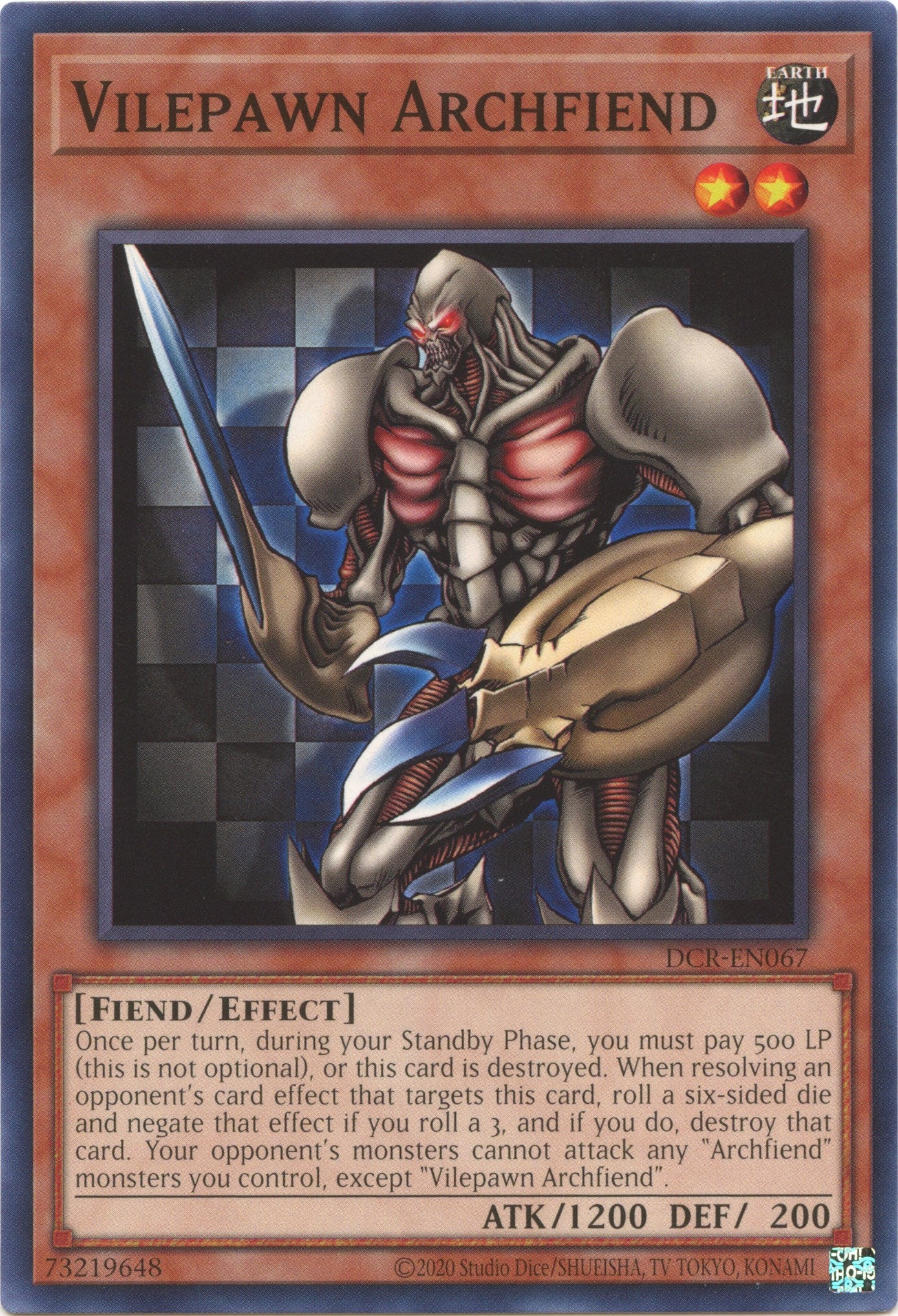 Vilepawn Archfiend (25th Anniversary) [DCR-EN067] Common | Exor Games Summserside