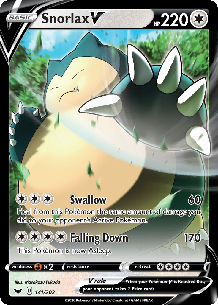 Snorlax V (141/202) [Sword & Shield: Base Set] | Exor Games Summserside