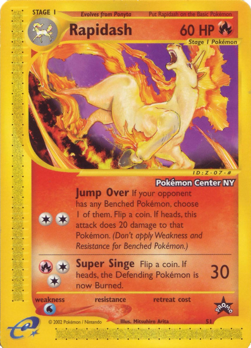 Rapidash (51) (Pokemon Center NY Promo) [Wizards of the Coast: Black Star Promos] | Exor Games Summserside