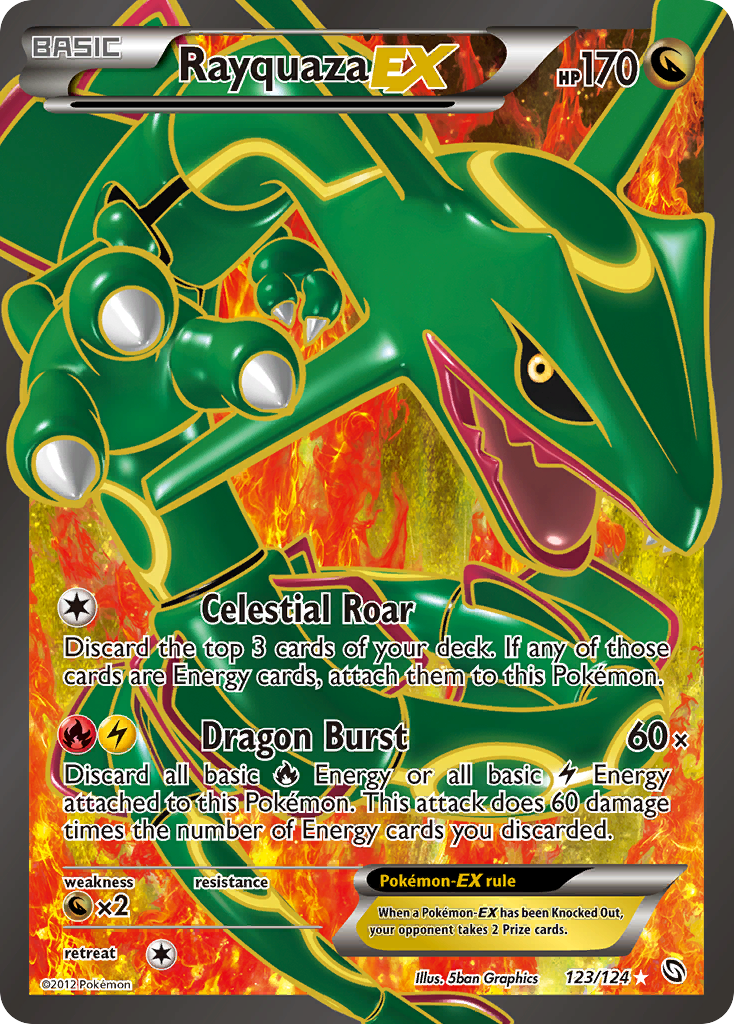 Rayquaza EX (123/124) [Black & White: Dragons Exalted] | Exor Games Summserside