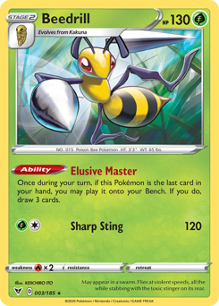 Beedrill (003/185) [Sword & Shield: Vivid Voltage] | Exor Games Summserside