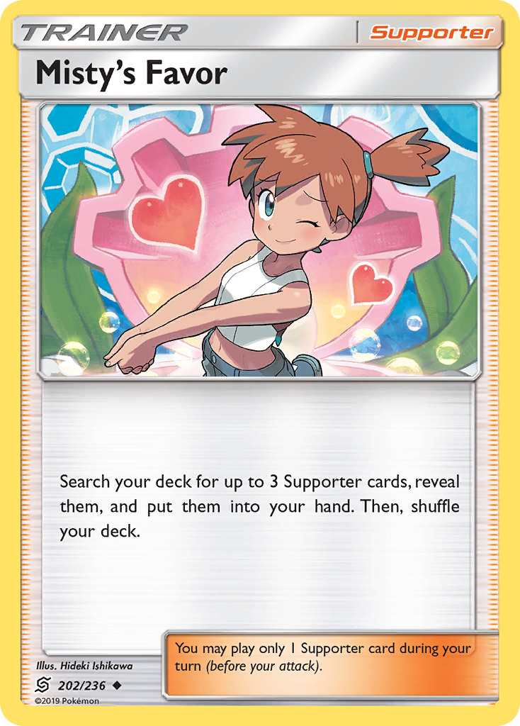 Misty's Favor (202/236) [Sun & Moon: Unified Minds] | Exor Games Summserside