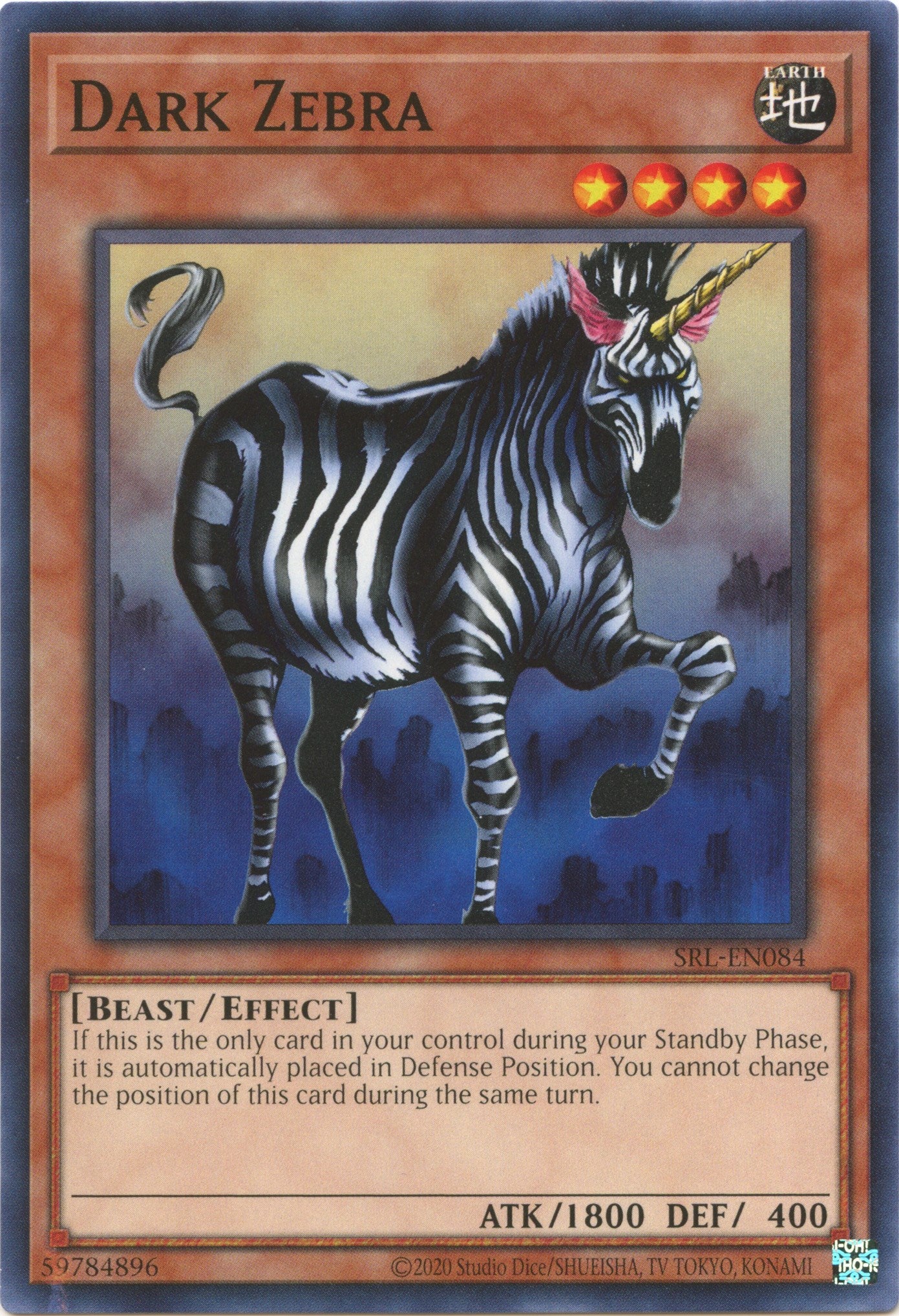 Dark Zebra (25th Anniversary) [SRL-EN084] Common | Exor Games Summserside