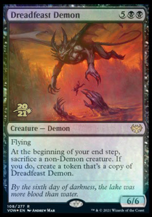 Dreadfeast Demon [Innistrad: Crimson Vow Prerelease Promos] | Exor Games Summserside