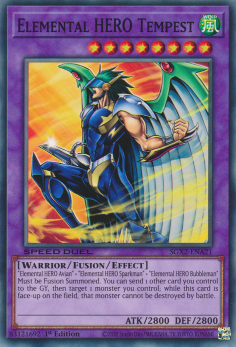 Elemental HERO Tempest [SGX2-ENA21] Common | Exor Games Summserside