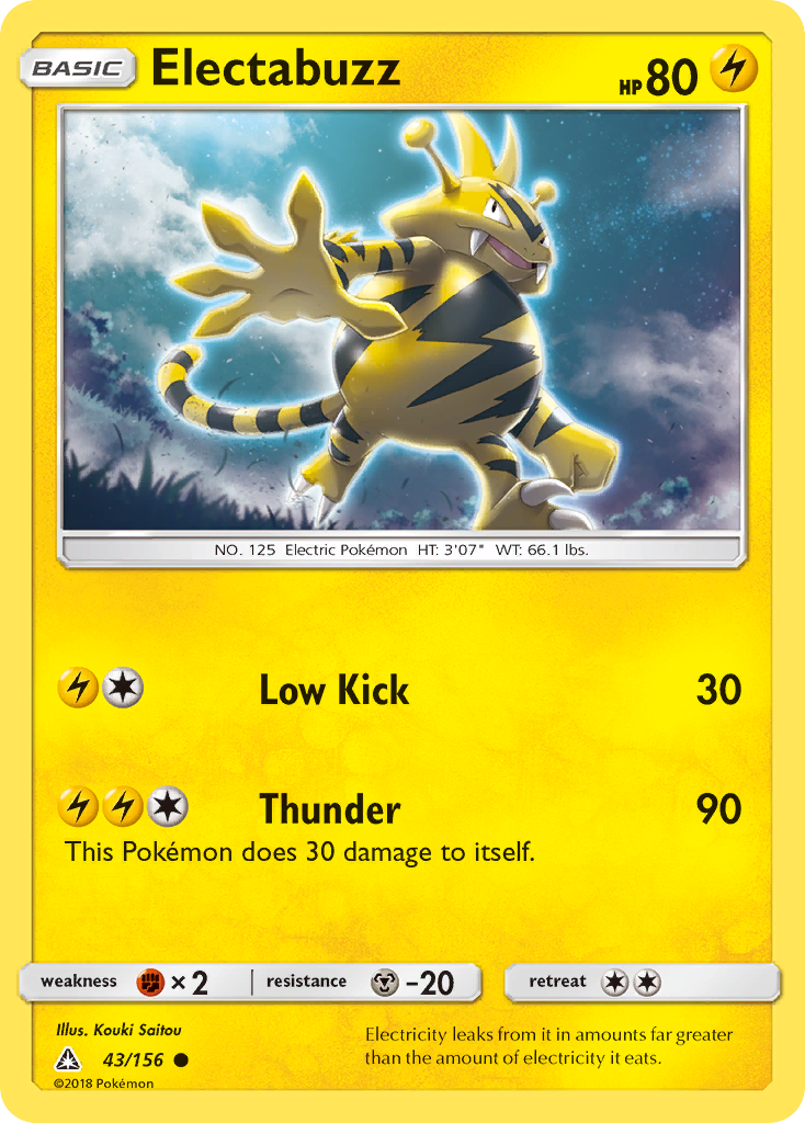 Electabuzz (43/156) [Sun & Moon: Ultra Prism] | Exor Games Summserside