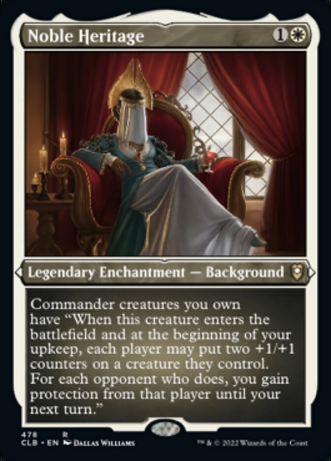 Noble Heritage (Foil Etched) [Commander Legends: Battle for Baldur's Gate] | Exor Games Summserside