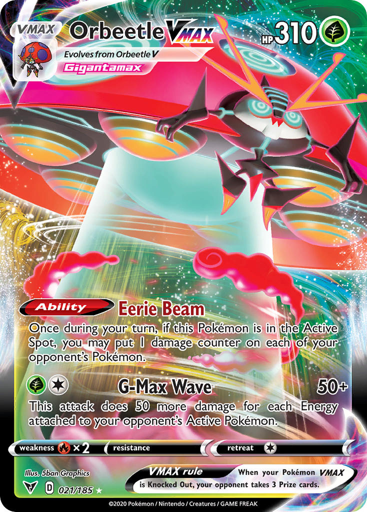 Orbeetle VMAX (021/185) [Sword & Shield: Vivid Voltage] | Exor Games Summserside