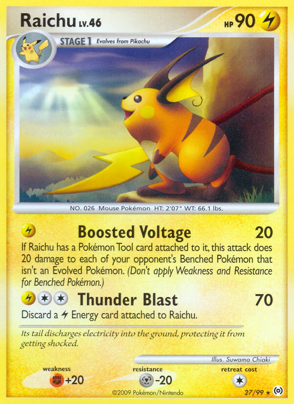 Raichu (27/99) [Platinum: Arceus] | Exor Games Summserside