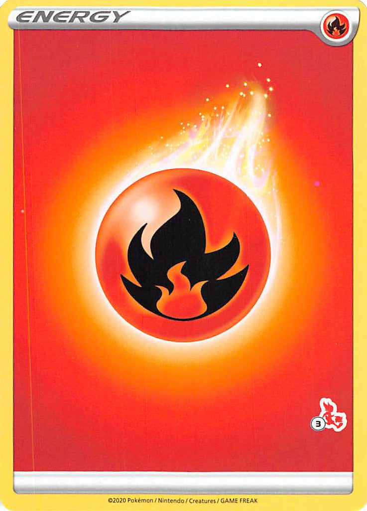 Fire Energy (Cinderace Stamp #3) [Battle Academy 2022] | Exor Games Summserside