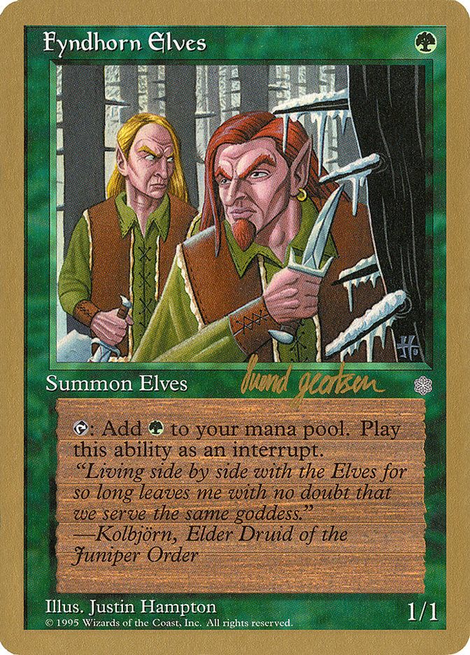 Fyndhorn Elves (Svend Geertsen) [World Championship Decks 1997] | Exor Games Summserside