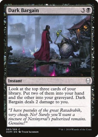 Dark Bargain [Dominaria] | Exor Games Summserside