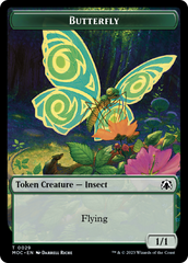 Butterfly // City's Blessing Double-Sided Token [March of the Machine Commander Tokens] | Exor Games Summserside