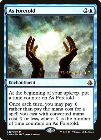 As Foretold [Amonkhet Promos] | Exor Games Summserside