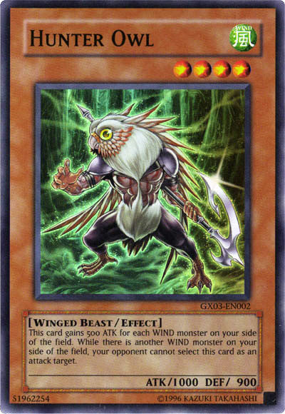 Hunter Owl [GX03-EN002] Super Rare | Exor Games Summserside