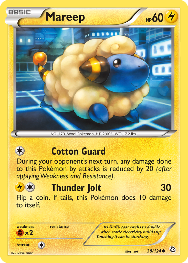 Mareep (38/124) [Black & White: Dragons Exalted] | Exor Games Summserside