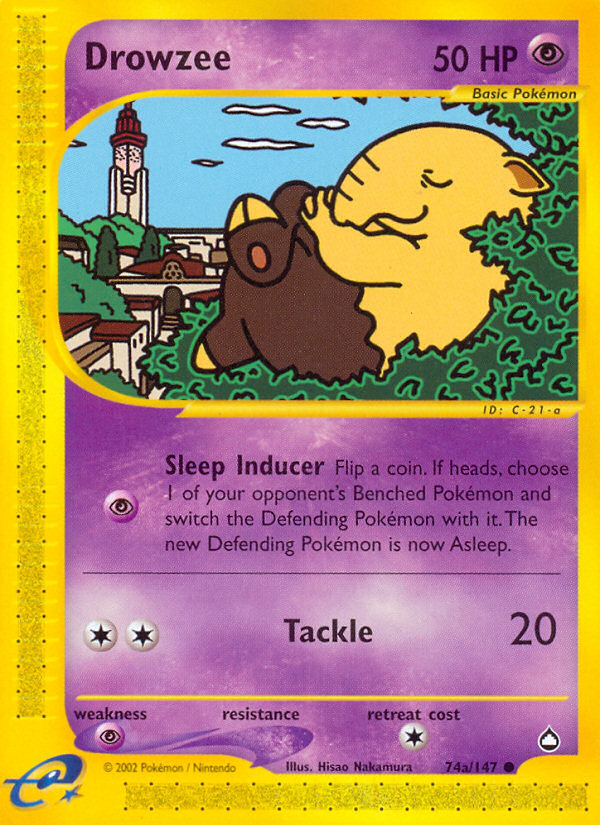 Drowzee (74a/147) [Aquapolis] | Exor Games Summserside