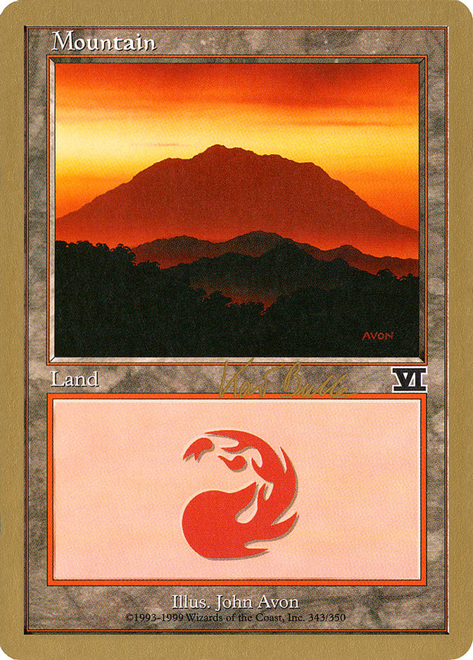 Mountain (kb343) (Kai Budde) [World Championship Decks 1999] | Exor Games Summserside