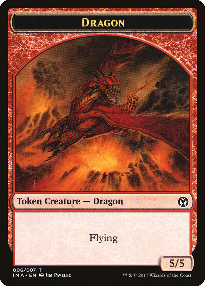 Dragon (006/007) [Iconic Masters Tokens] | Exor Games Summserside