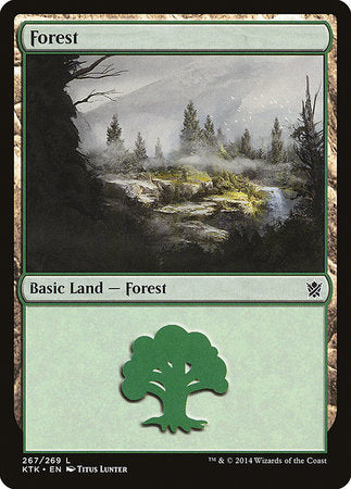 Forest (267) [Khans of Tarkir] | Exor Games Summserside