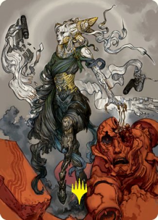 Tamiyo, Compleated Sage Art Card (Gold-Stamped Signature) [Kamigawa: Neon Dynasty Art Series] | Exor Games Summserside