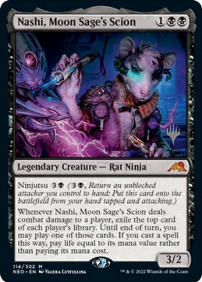 Nashi, Moon Sage's Scion (Promo Pack) [Kamigawa: Neon Dynasty Promos] | Exor Games Summserside